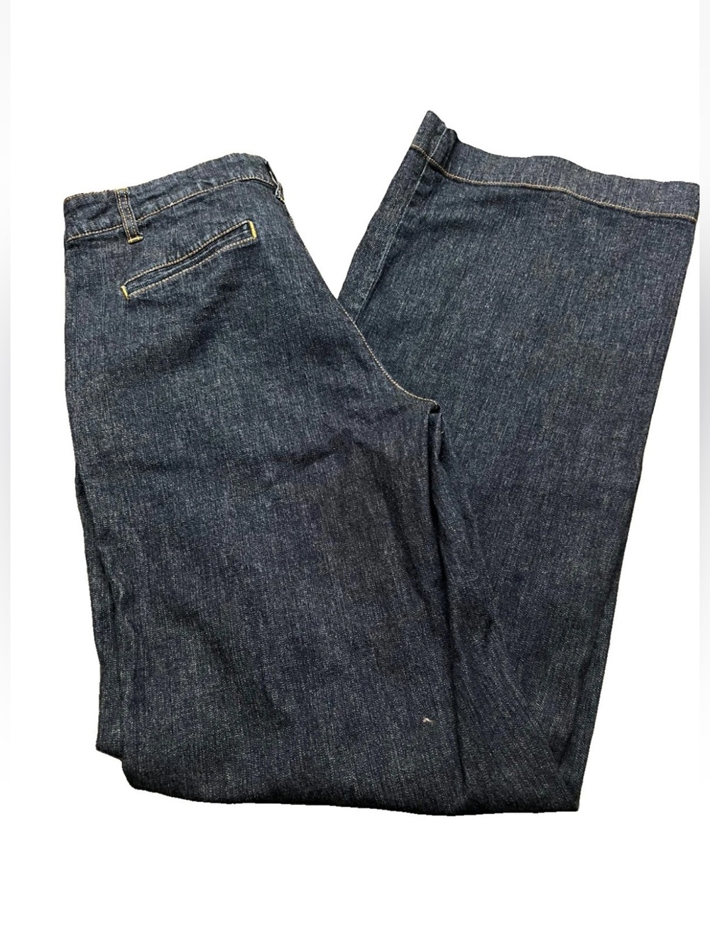 Lilly Pulitzer Main Line Git Dark Wash Wide Leg Jeans Women's Denim Pants Sz 12